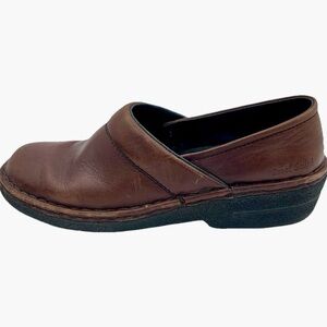 Josef Seibel Clogs Loafers Shoes Women‎ Sz 10-10.5 EU 41 Brown Leather Comfort